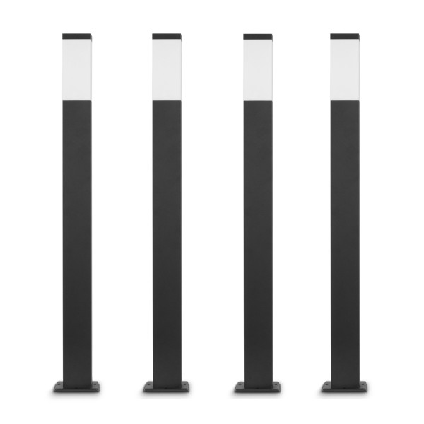 4x Grafner Wegleuchte/Standleuchte 100cm anthrazit WL10798 (4x 20516)