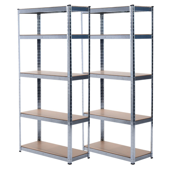 Grafner Doppel Schwerlastregal 1750 KG Stahl 90x40x180cm TÜV / GS