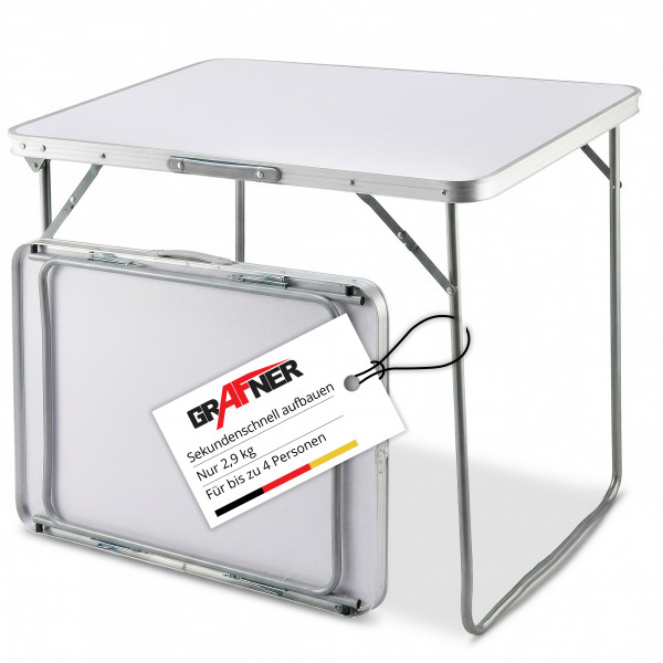 Grafner Campingtisch | Aluminium | Tischplatte MDF | EINZEL | CT11055