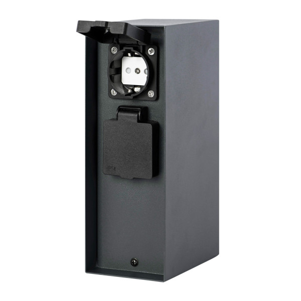 Grafner Gartensteckdose Anthrazit IP44 AS10921