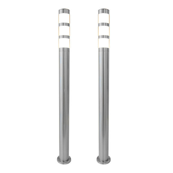 Bundle 2x Grafner XXL Edelstahl-Wegleuchte/Standleuchte 137S11 (2x 14515)