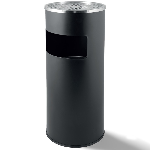 Grafner Standaschenbecher | Edelstahl | mit entnehmbarem Mülleimer | Höhe 60,5 cm | Ø 24,5 cm | AB11107