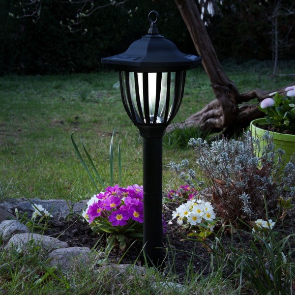 4er Set Grafner® LED Solar Standleuchte 52cm Gartenlampe mit Erdspieß
