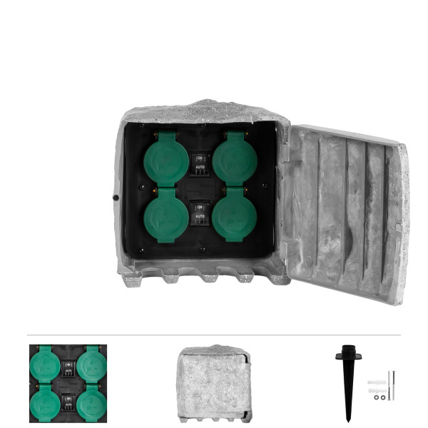 Grafner Gartensteckdose IP44 AS10784